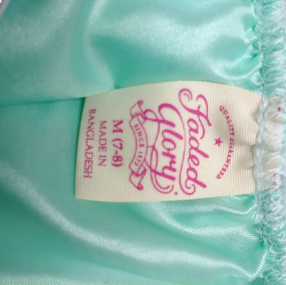 Faded Glory Teal tulle girl skirt Size M (7-8) - Picture 2 of 2